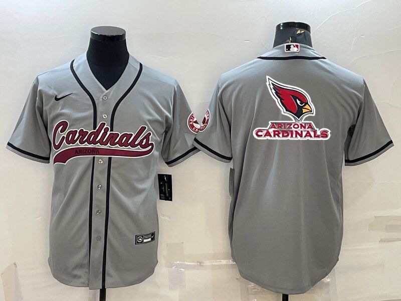 Men Arizona Cardinals Blank Grey 2022 Nike Co branded NFL Jersey2->arizona cardinals->NFL Jersey